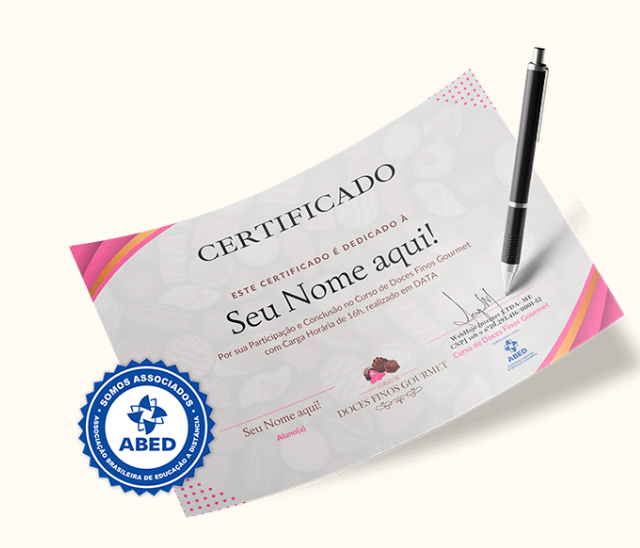 doces finos certificado