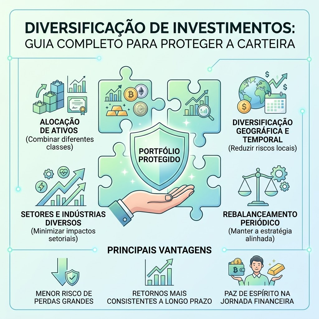 Diversificação de Investimentos: Guia Completo para Proteger a Carteira