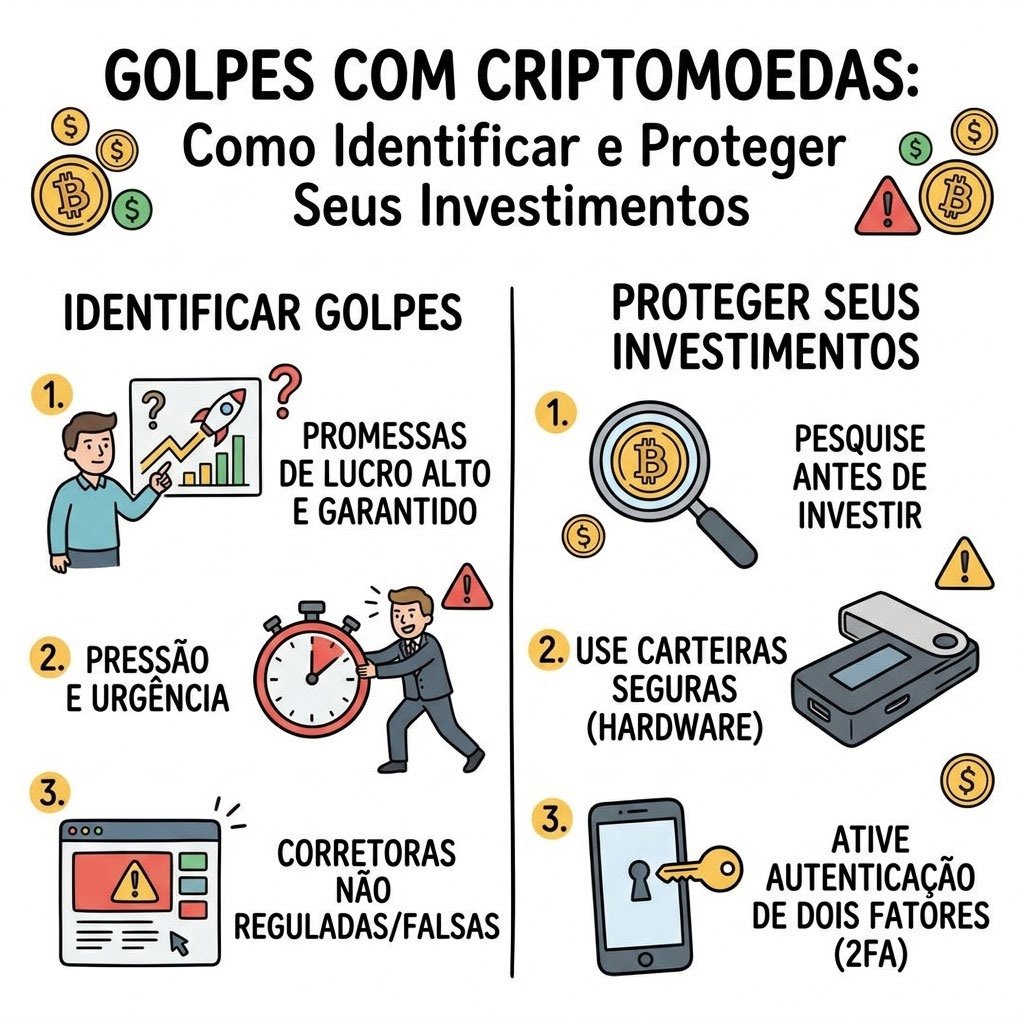 Golpes com Criptomoedas: Como Identificar e Proteger Seus Investimentos
