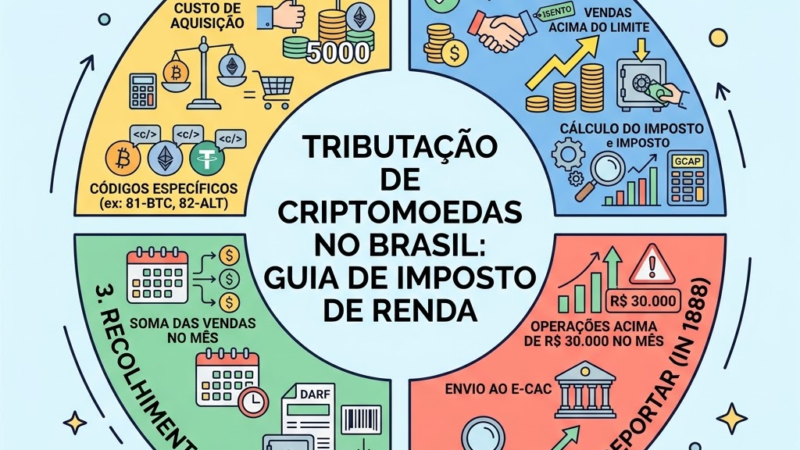 Tributação de Criptomoedas no Brasil: Guia de Imposto de Renda