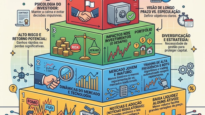 Por Que as Criptomoedas São Voláteis? Impactos nos Investimentos