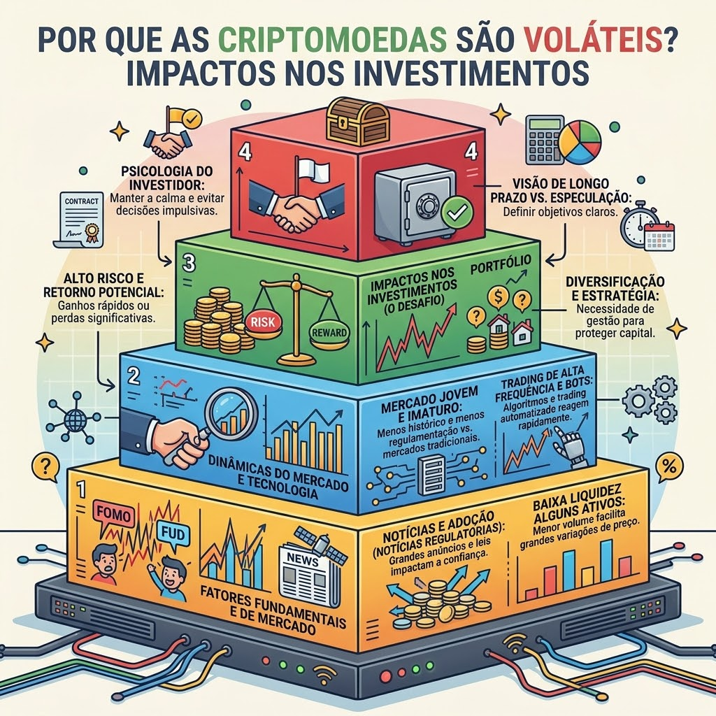 Por Que as Criptomoedas São Voláteis? Impactos nos Investimentos