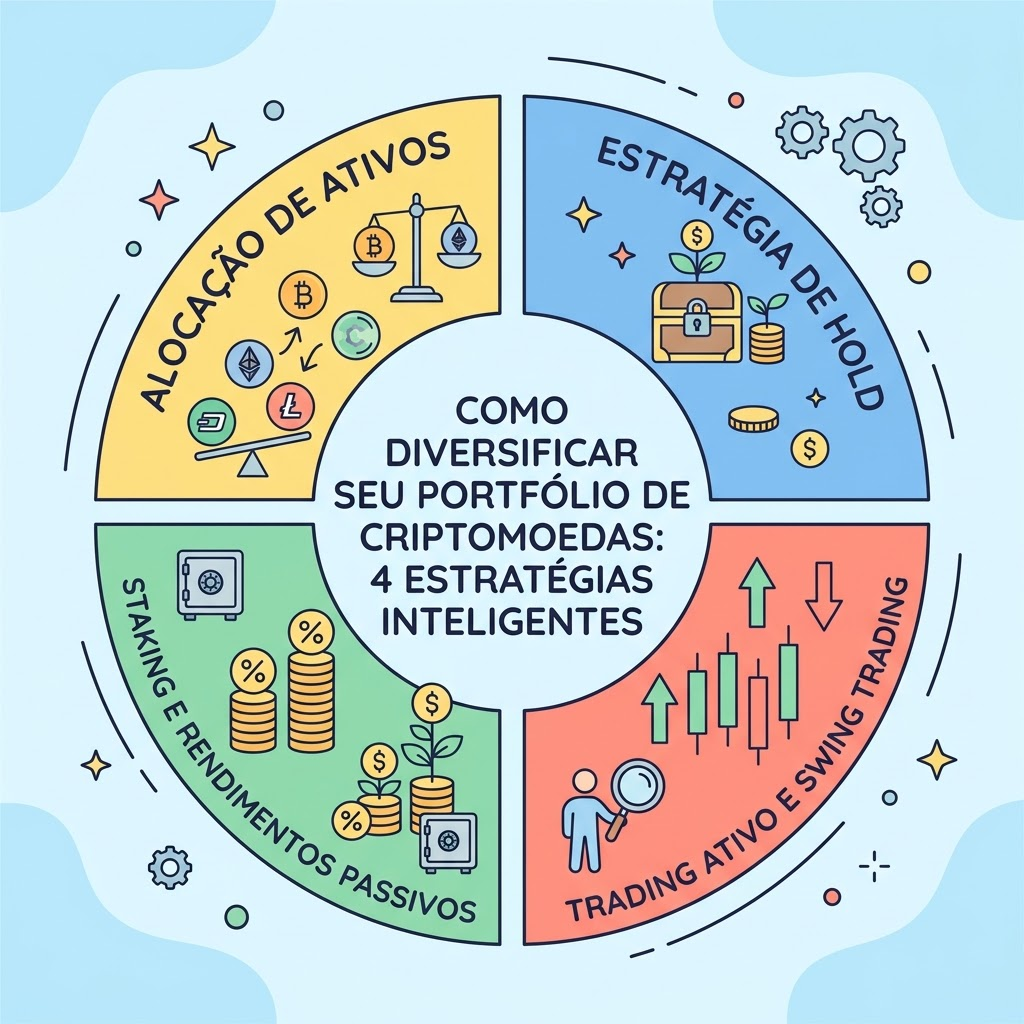 Como Diversificar seu Portfólio de Criptomoedas: 4 Estratégias Inteligentes