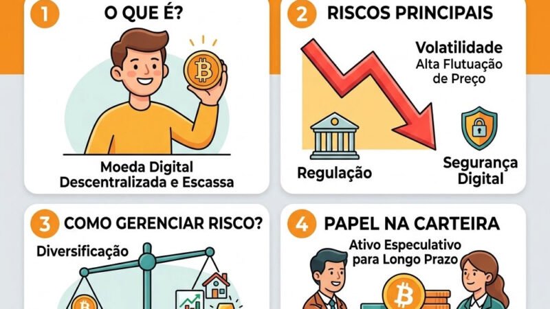 Bitcoin é Investimento de Risco? Entenda os Riscos e o Papel na Carteira