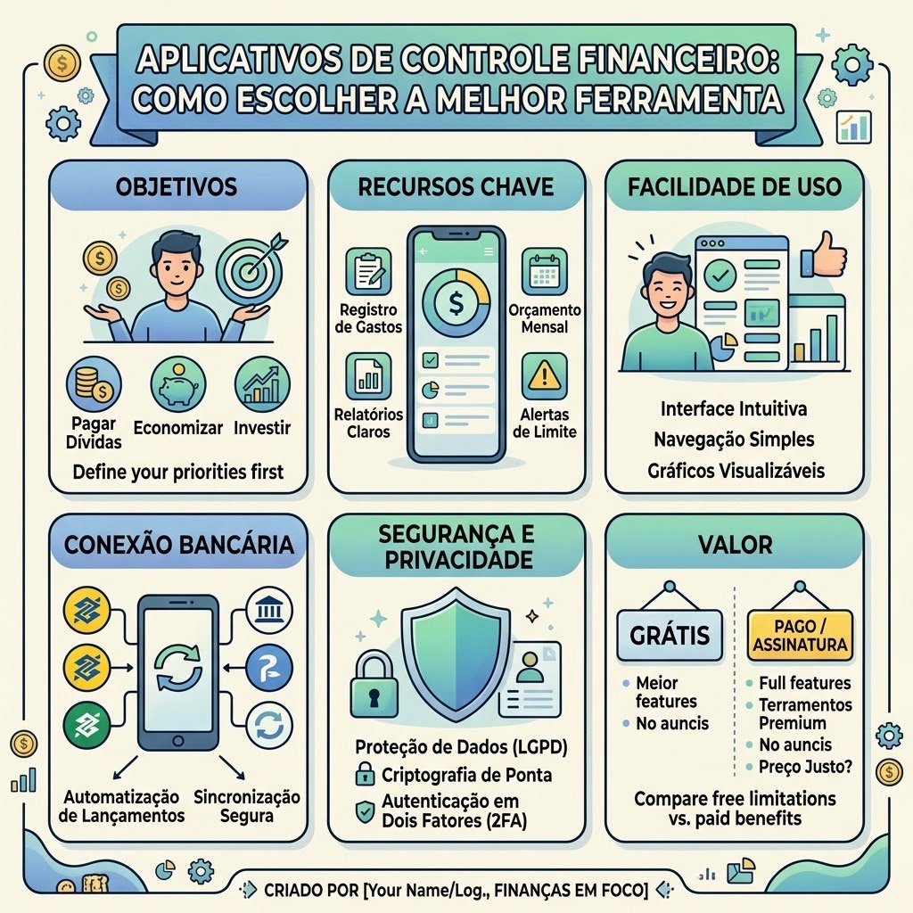 Aplicativos de Controle Financeiro: Como Escolher a Melhor Ferramenta